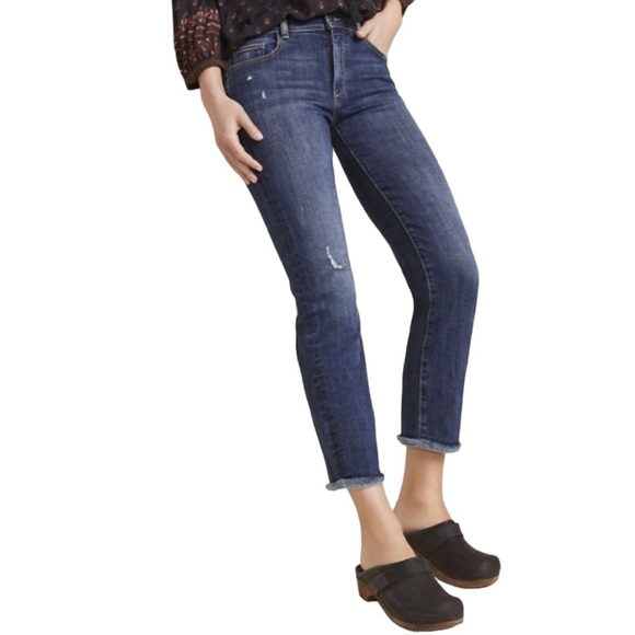 DL1961 Mara High Rise Ankle Straight Instasculpt Jeans in Chancery Sz 27 - Picture 2 of 11